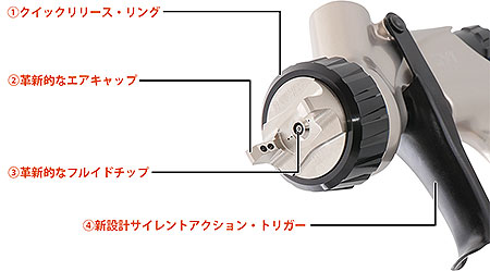 デビルビス ＤＶ-１ベースコート【スプレーガン】＝塗料・塗装機器のネット販売 ぺいんとわーくす＝